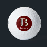Balles De Golf Monogramme personnalisé à trois couches avec préno<br><div class="desc">LAYERING UNIQUE DU MONOGRAM — regardez attentivement et vous verrez trois couleurs, ce qui lui donne une sensation de profondeur. Personnalisé en plus avec le prénom. Idée spéciale pour un cadeau ou vous pouvez juste profiter pour vous-même! Si vous avez des questions de conception ou une demande spéciale, veuillez envoyer...</div>