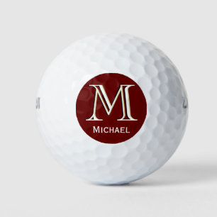 Balles De Golf Monogramme personnalisé à trois couches avec préno