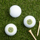 Balles De Golf Monogramme personnalisé à trois couches avec préno<br><div class="desc">LAYERING UNIQUE DU MONOGRAM — regardez attentivement et vous verrez trois couleurs, ce qui lui donne une sensation de profondeur. Personnalisé en plus avec le prénom. Parfait comme cadeaux de fête des pères pour papa, cadeaux pour grand-père, mari, marié, meilleur homme, groomsmen et plus. Ou, vous pouvez simplement profiter de...</div>
