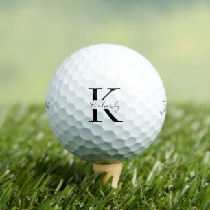 Balles De Golf Monogramme personnalisé Nom du script Titleist Pro