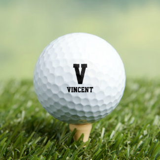 Balles De Golf Monogramme personnalisé pour hommes simples