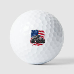 Balles De Golf Monster Truck USA Drapeau américain