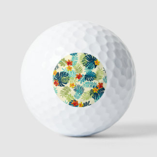 Balles De Golf Monstère tropicale Hibiscus Motif d'été
