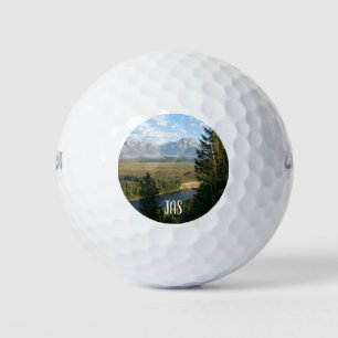 Balles De Golf Montagnes et rivière de Jackson Hole