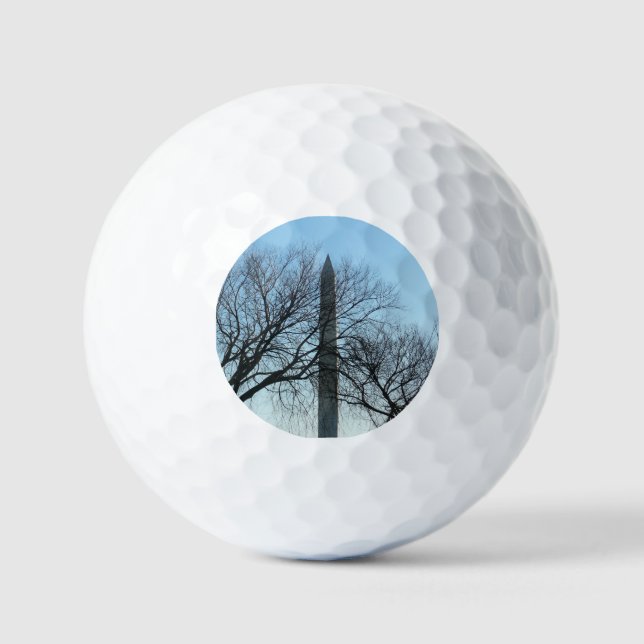 Balles De Golf Monument de Washington dans le paysage d'hiver I (Recto)