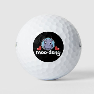 Balles De Golf Moo Deng Bouncy Pig en image thaï bébé hippopotame