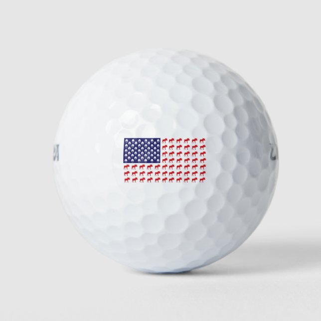 Balles De Golf MOOSE American FLAG (Devant)