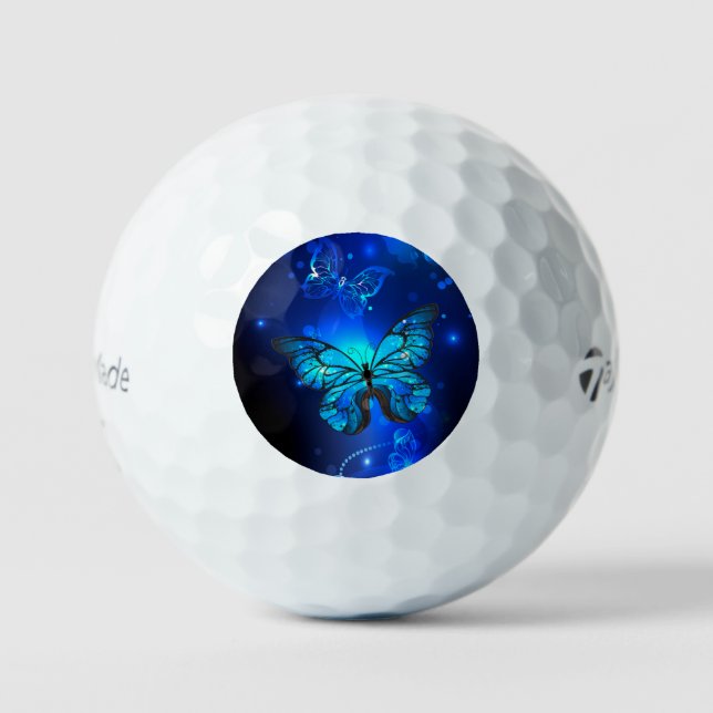 Balles De Golf Morpho Butterfly in the Dark Background (Recto)