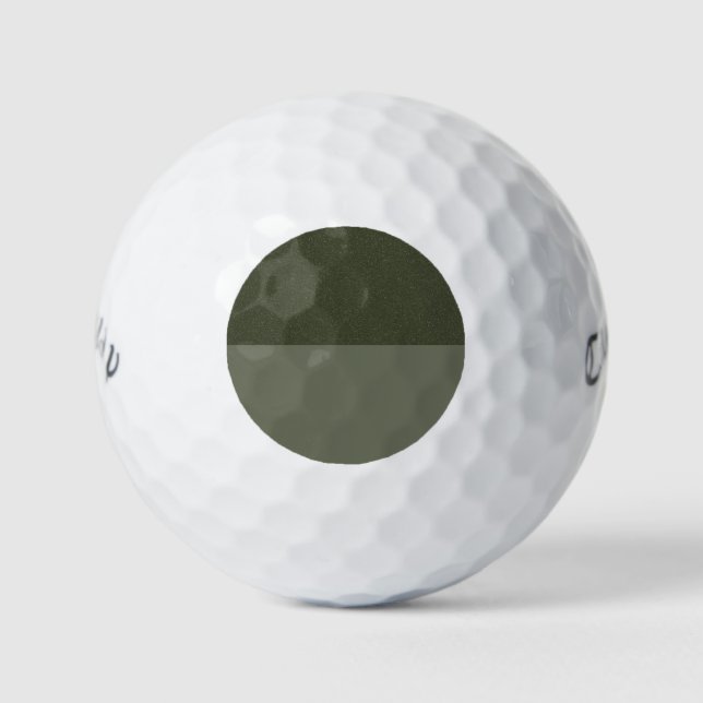 Balles De Golf Moss Green Split Design Golf Ball - Personnalisabl (Devant)