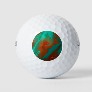 Balles De Golf motif abstrait.