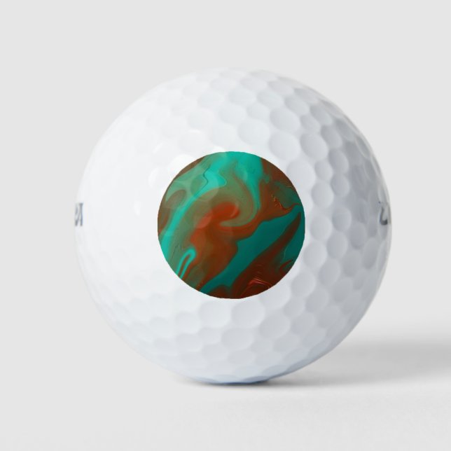 Balles De Golf motif abstrait. (Devant)