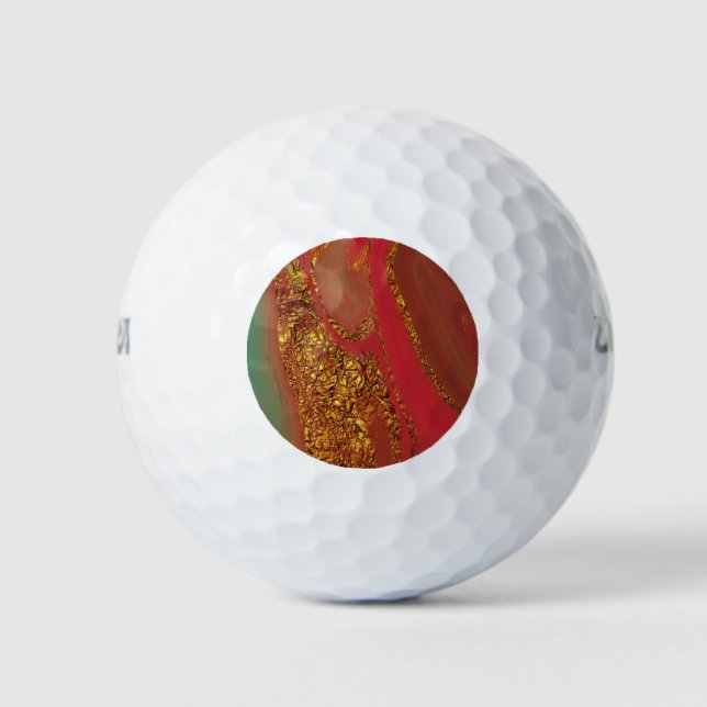 Balles De Golf motif abstrait. (Devant)