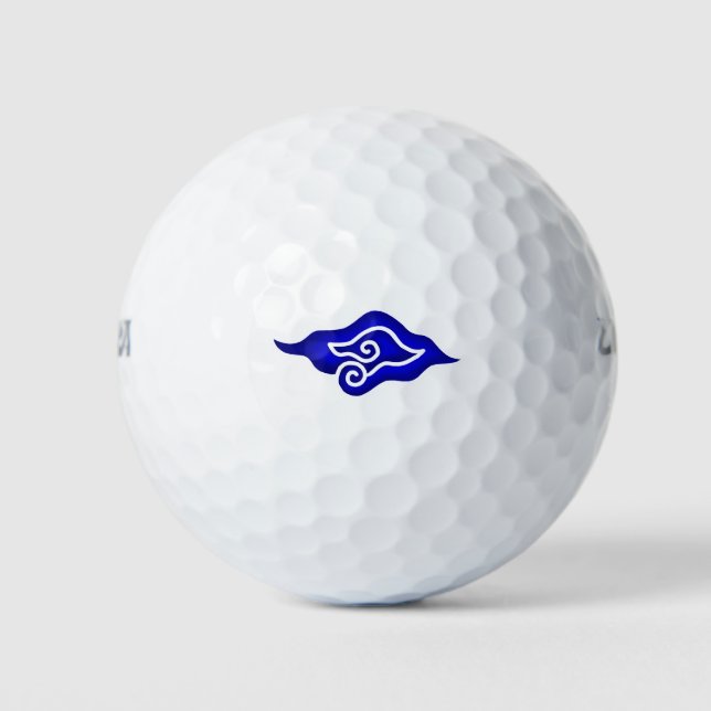 Balles De Golf Motif Batik Megamendung d'indonésie (Devant)