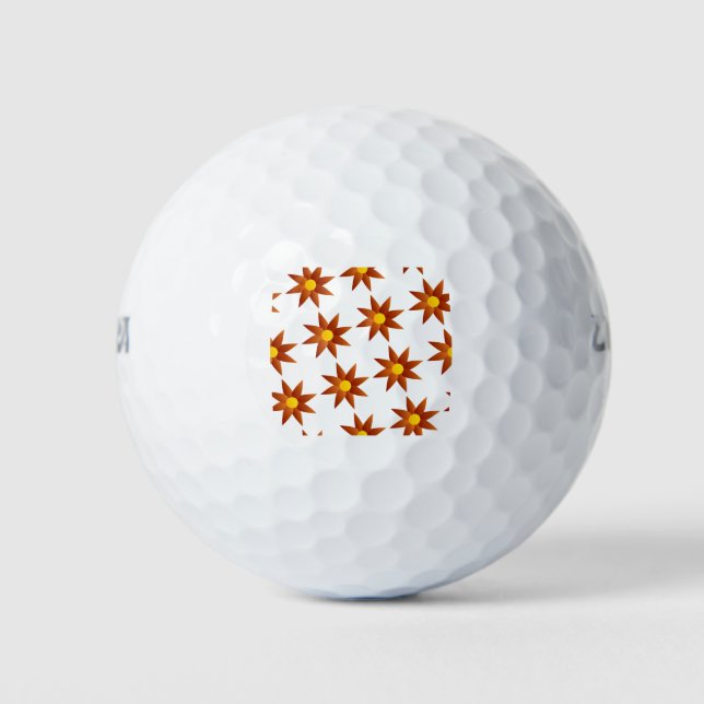 Balles De Golf Motif de fleurs (Devant)