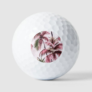 Balles De Golf Motif de palme Ethereales rosé