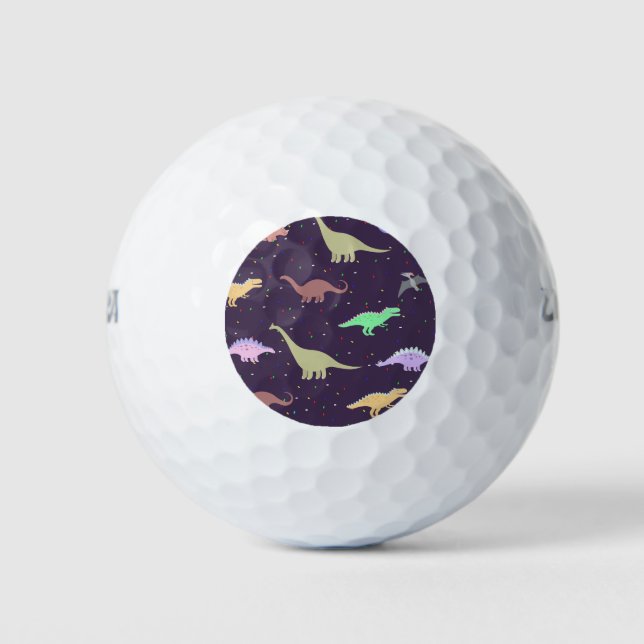 Balles De Golf Motif Dinosaur (Devant)