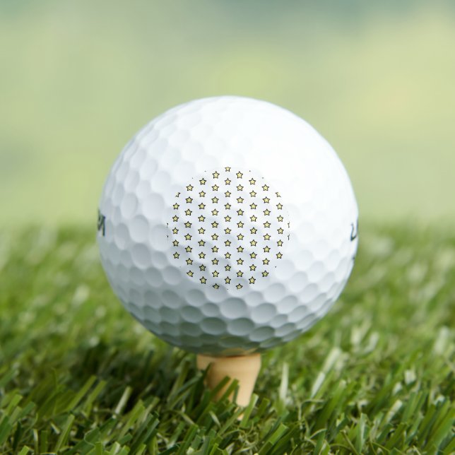 Balles De Golf Motif Étoile Jaune Mignonne (T-shirt Insitu)