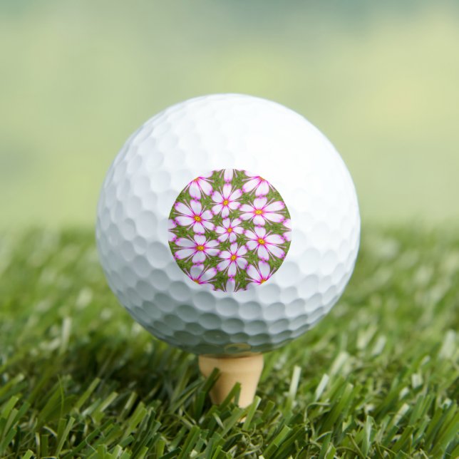 Balles De Golf Motif Fleurs Cosmos (T-shirt Insitu)