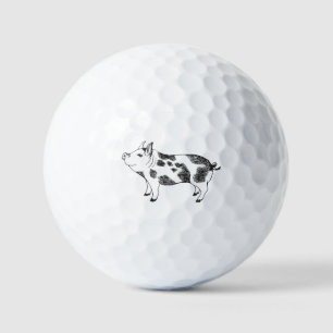 Balles De Golf Motif minimaliste de Cottagecore vintage représent