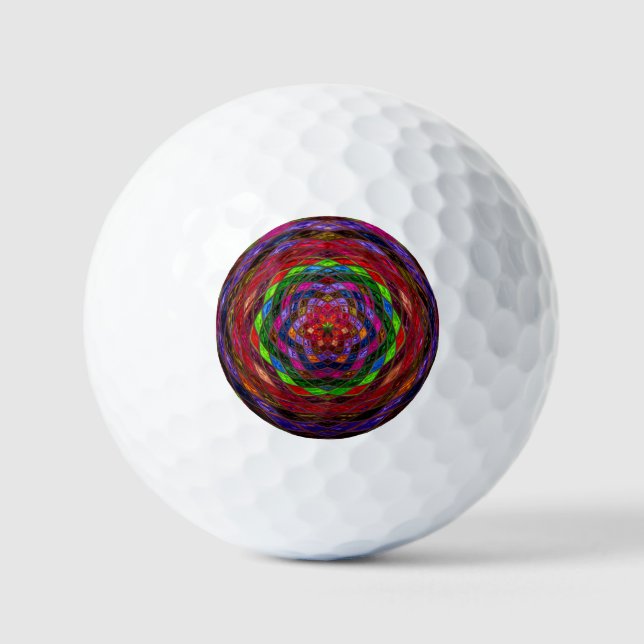 Balles De Golf Motif mosaïque Abstrait #11 (Recto)