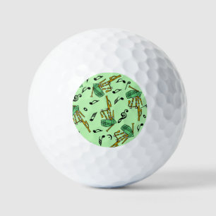 Balles De Golf Motif Notes musicales Bagpipe