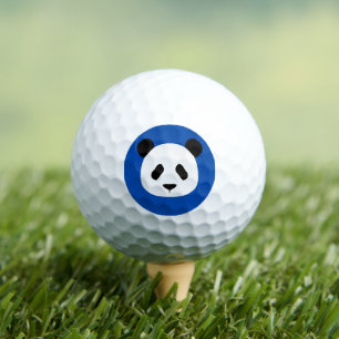 Balles De Golf Motif Panda minimaliste - Bleu Cobalt