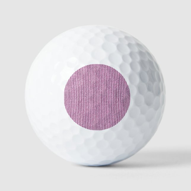 Balles De Golf Motif rayé corduroy rose décontracté (Recto)