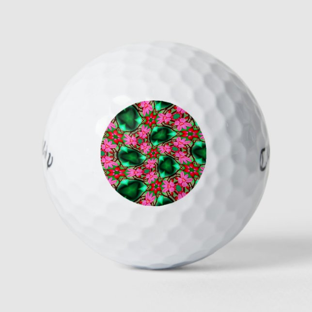 Balles De Golf Motif Rose du désert (Devant)