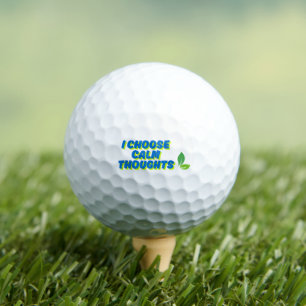 Balles De Golf Motivation positive Je choisis des pensées calmes