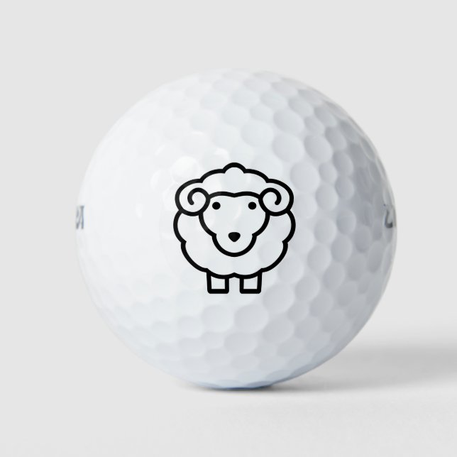 Balles De Golf Mouton (Devant)