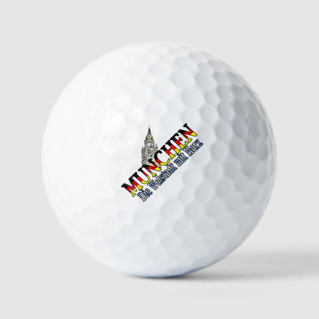 Balles De Golf Munich Bavière Allemagne (Recto)