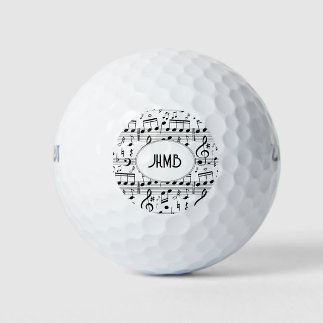 Balles De Golf Musician Music Musical  Monogram Art (Devant)