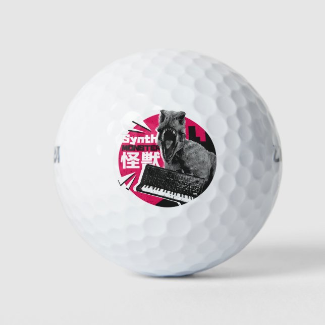 Balles De Golf Musicien Synth Dino (Devant)