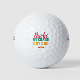 Balles De Golf Nacho Moyenne Chat Papa Drôle Cinco De Mayo Cadeau