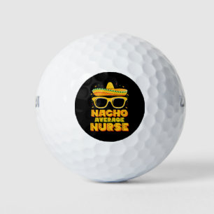 Balles De Golf Nacho Moyenne Infirmière Cinco De Mayo Famille Cor