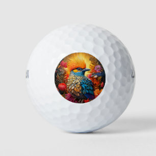 Balles De Golf Nature lunaire Oiseau bleu No 2