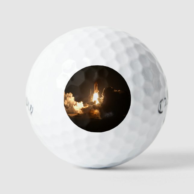 Balles De Golf Navette spatiale Terre Orbitale Nuit Spacecraft Ca (Recto)