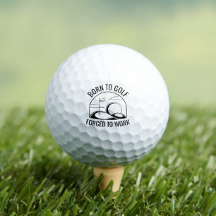 Balles De Golf Né Au Golf Forcé À Travailler