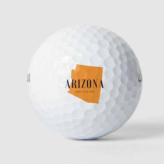Balles De Golf Né et élevé en Arizona (Devant)