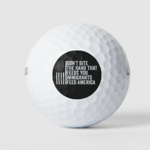 Balles De Golf Ne mords pas la main qui vous nourrit Américain