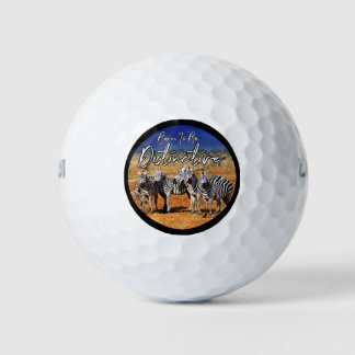 Balles De Golf "Né Pour Être Distinctif" Zebra Art