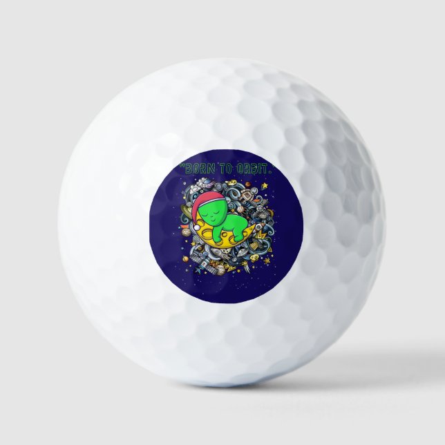 Balles De Golf né pour orbiter autour d'un alien endormi  (Recto)