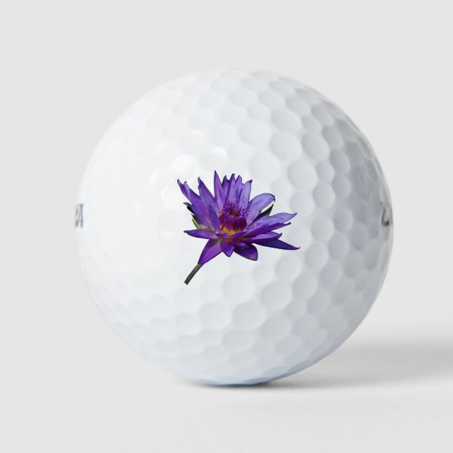 Balles De Golf Nénuphar de Lotus pourpre (Devant)