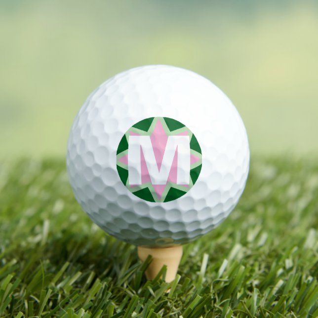 Balles De Golf Nénuphar rose vert capricieux Monogram (T-shirt Insitu)