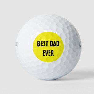 Balles De Golf Neon Jaune Elegant Nom Couleur Papa Bright