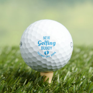 Balles De Golf New Golfing Buddy, Custom Baby Boy Faire-part