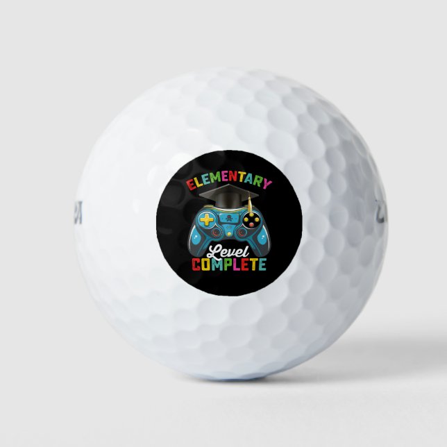 Balles De Golf Niveau élémentaire Complet Graduation Jeu Gamer (Devant)