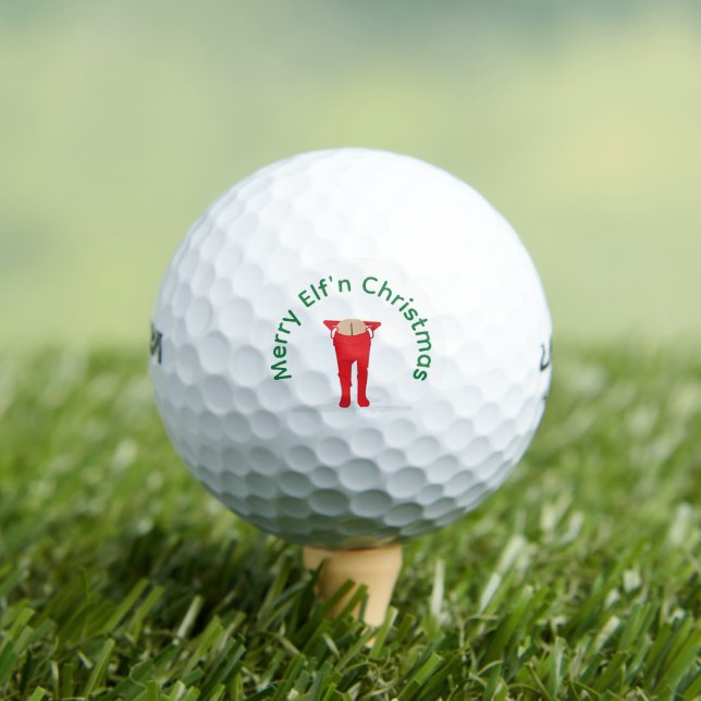 Balles De Golf Noël Elf'n Elf Moon (T-shirt Insitu)