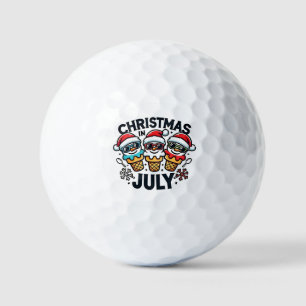 Balles De Golf Noël en Juillet 4 Juillet Glace USA