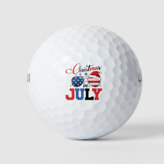 Balles De Golf Noël en juillet Funny Santa Xmas 4 juillet